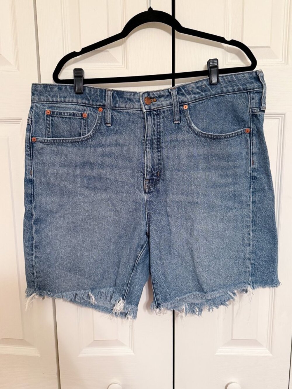 Madewell Hi-Rise Bermuda Denim Shorts